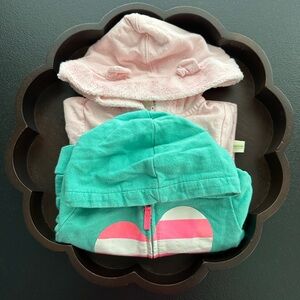 Baby Girls 3 Months Clothing ~ Hoodies, Bodysuits & Pajamas 14 Pieces